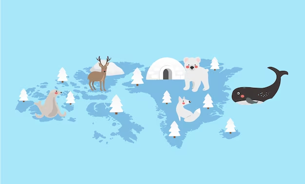 Map of Antarctica showing the number of countries present - Discover how many countries are there in Antarctica